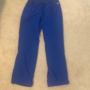 Size small blue infinity scrub bottoms